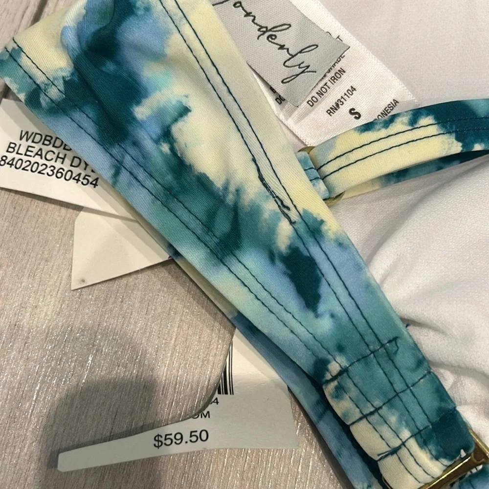 Wonderly tie dye bikini swim top size small